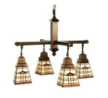  103043 - 26"W Arrowhead Mission 4 LT Chandelier