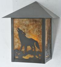  109130 - 9" Wide Seneca Wolf on the Loose Wall Sconce