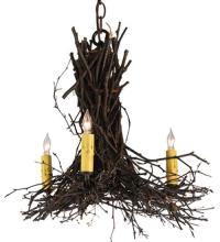  112367 - 18" Wide Twigs 3 LT Chandelier