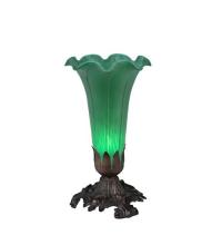  11252 - 8"H Green Pond Lily Accent Lamp