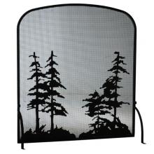  114128 - 40"W X 44"H Tall Pines Arched Fireplace Screen