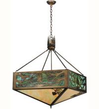  114497 - 28" Square Balsam Pine Inverted Pendant