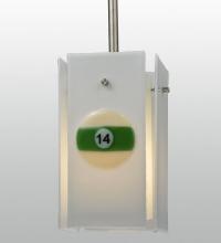  116131 - 6"Sq Metro Fusion Pool Balls Quadrato Mini Pendant