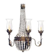  120220 - 26" Wide Crista 3 Light Wall Sconce