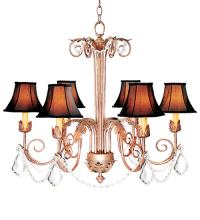 Meyda Green 120321 - 28" Wide Lindsay 6 Light Chandelier