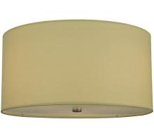  126538 - 24"W Cilindro Beige Textrene Flushmount