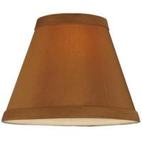 Meyda Green 130390 - 6"W X 4.75"H Faille Taupe Shade