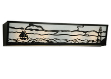  139331 - 31"W Lighthouse W/Sailboat Vanity Light