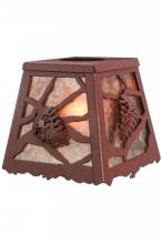  142630 - 6"SQ BRANCH PINECONE RING SHADE