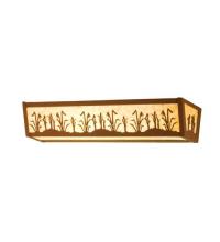  14323 - 24" Wide Reeds & Cattails Vanity Light