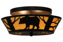 Meyda Green 144229 - 16"W Bear on the Loose Flushmount