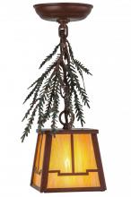  145280 - 5.5"Sq Pine Branch Valley View Mini Pendant