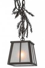  145309 - 5.5"Sq Pine Branch Mini Pendant