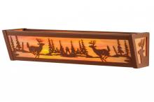  146914 - 20" Wide Deer at Lake Vanity Light