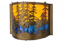 Meyda Green 146953 - 12" Wide Tall Pines Wall Sconce