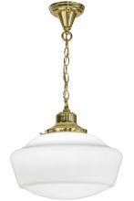  151550 - 16"W Revival Schoolhouse W/Traditional Globe Pendant