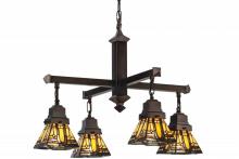 Meyda Green 153607 - 25.5"W Sierra Prairie Mission 4 LT Chandelier