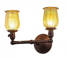  157498 - 15"W Revival Chelsea Favrile 2 LT Wall Sconce