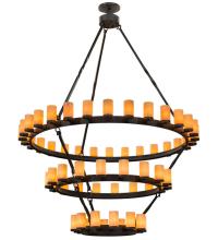  158994 - 84" Wide Noziroh Ring 60 Light Three Tier Chandelier