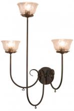  160555 - 28" Wide Perennial 3 Light Wall Sconce