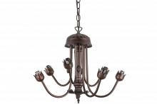  160609 - 17"W Mahogany Bronze 7 LT Chandelier Hardware