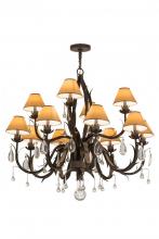  161602 - 42" Wide Slenderleaf 12 Light Chandelier