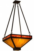  161846 - 18"Sq Whitewing Inverted Pendant