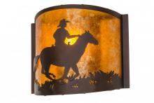 Meyda Green 163112 - 12" Wide Cowboy Wall Sconce