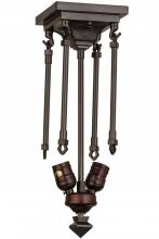  163230 - 16"H Oil Rubbed Bronze 2 LT Semi-Flushmount Hardware