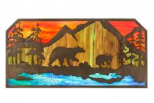  165049 - 45.5"L Bear at Lake Wall Art