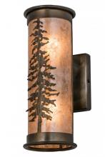 Meyda Green 168686 - 5" Wide Tall Pines Wall Sconce