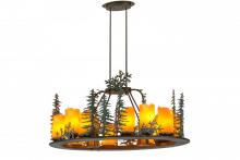  174864 - 42" Long Tall Pines 12 Light Oblong Chandelier