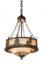  175906 - 16"W Tall Pines Inverted Pendant