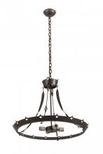  179882 - 26"W Timeless Bronze 4 LT Inverted Pendant Hardware