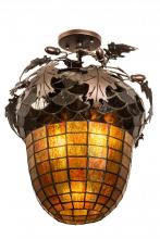  181660 - 15" Wide Oak Leaf & Acorn Flushmount