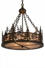  182298 - 23"W Tall Pines Inverted Pendant
