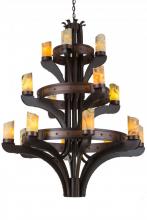 Meyda Green 183607 - 48" Wide Castilla Jadestone 16 Light Three Tier Chandelier