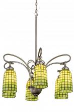  189454 - 26" Wide Terra Verde 6 Light Chandelier