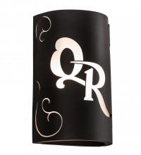  190883 - 10" Wide Personalized QR Monogram Wall Sconce