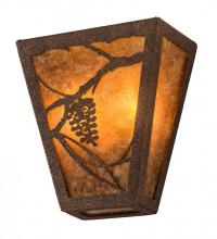  192456 - 7"W Whispering Pines Wall Sconce