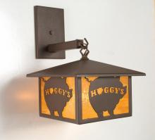  19407 - 10"W Personalized Hoggy's Hanging Wall Sconce