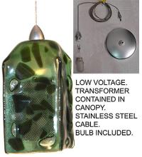 Meyda Green 19630 - 4" Square Sing Sing Mini Pendant