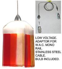  19635 - 4"Sq Metro Fusion Litesavers Mini Pendant