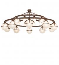  200284 - 84" Wide Bola Tavern 20 Light Two Tier Chandelier
