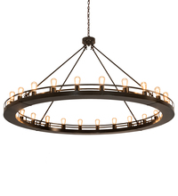 Meyda Green 211565 - 72" Wide Barbury 24 Light Chandelier