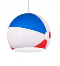  211848 - 18" Wide Beach Ball Pendant