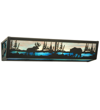  211972 - 24" Wide Moose & Black Bear Vanity Light