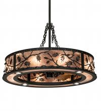  212960 - 45" Wide Oak Leaf & Acorn Chandel-Air