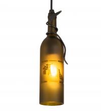Meyda Green 215751 - 3" Wide Tuscan Vineyard Wine Bottle Pendant