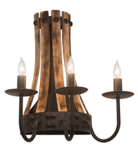  215959 - 14" Wide Barrel Stave Wall Sconce